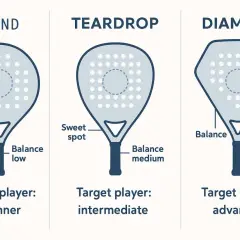 Forme racchette padel: rotonda (principianti), goccia (intermedi), diamante (avanzati). Scegli la tua nitro padel!