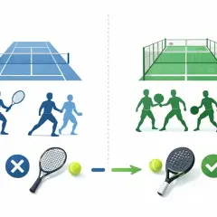 Confronto tra campi da tennis e da paddle. Il paddle è più divertente e sociale.