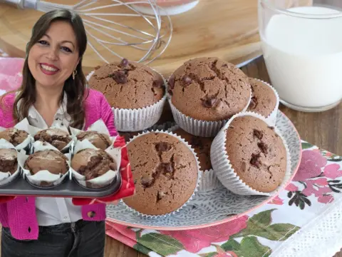 Muffin al cioccolato senza burro - La ricetta sofficissima