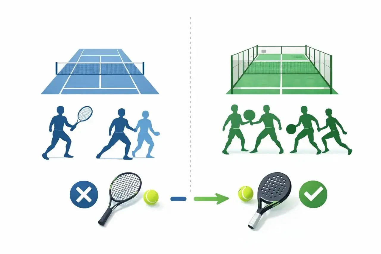 Confronto tra tennis e paddle tennis: campi, giocatori e attrezzature. Il paddle tennis è la scelta vincente!