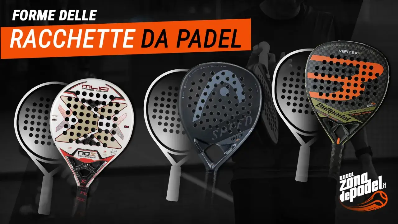 Diverse racchette da padel, tra cui un modello Bullpadel Vertex 03 e una Head Speed, pronte per un colpo nitro.